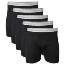 Cuecas boxer Gildan para homens pretas, 2 vezes grandes (pacote com 5)
