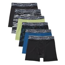 Cuecas boxer Hanes Boys Big Performance X-Temp Mesh, pacote com 6 Cuecas boxer Hanes Boys Big Performance X-Temp Mesh, pacote com 6