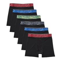 Cuecas boxer Hanes Boys Performance X-Temp, pacote com 6 Cuecas boxer Hanes Boys Performance X-Temp, pacote com 6