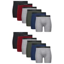 Cuecas Boxer Hanes Masculinas Algodão Pacote com 12 Cuecas Boxer Hanes Masculinas Algodão Pacote com 12