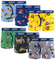 Cuecas boxer JAHSIYI para meninos, 100% algodão, tamanho 8 (7-8Y) Cuecas boxer JAHSIYI para meninos, 100% algodão, tamanho 8 (7-8Y)