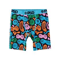 Cuecas boxer juvenis PSD Happy Camo Youth para meninos Cuecas boxer juvenis PSD Happy Camo Youth para meninos
