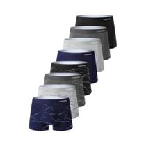 Cuecas Boxer Masculinas 8 Peças, Macias E Respiráveis, Com Linhas Modernas, De Alta Qualidade, Para Cuecas Boxer Masculinas 8 Peças, Macias E Respiráveis, Com Linhas Modernas, De Alta Qualidade, Para
