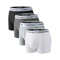 Cuecas Boxer Masculinas Confortáveis E Respiráveis Em Pacote Com 4 Peças, Estilo Simples E Moderno,
