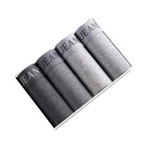 Cuecas Boxer Masculinas De Algodão 4/5 Peças Toque Macio Com Design U Pouch Que Absorve O Suor