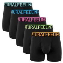 Cuecas boxer masculinas de algodão 5Mayi, pacote com 5, tamanho L Cuecas boxer masculinas de algodão 5Mayi, pacote com 5, tamanho L