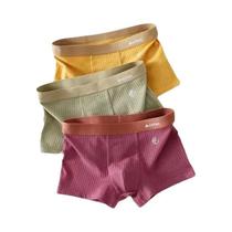 Cuecas Boxer Masculinas De Algodão, Pacote Com 3, Confortáveis E Respiráveis, Tamanhos M-3XL, Cuecas