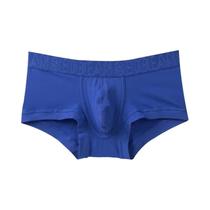 Cuecas Boxer Masculinas De Algodão Respirável Com Cintura Baixa E Bolsa U-Convexa, Confortáveis E