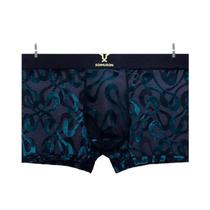 Cuecas Boxer Masculinas De Cetim Com Estampa De Leopardo Selvagem, Malha Respirável De Seda Gelada,