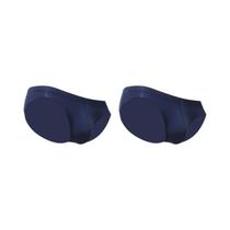 Cuecas Boxer Masculinas De Cintura Baixa Em Seda Gelada, 2 Peças, Roupa Íntima De Verão Com Design
