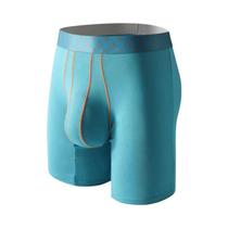 Cuecas Boxer Masculinas De Fibra De Bambu, Respiráveis, Com Bolsa Convexa Em U, Roupa Íntima Longa Cuecas Boxer Masculinas De Fibra De Bambu, Respiráveis, Com Bolsa Convexa Em U, Roupa Íntima Longa