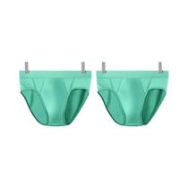Cuecas Boxer Masculinas De Seda Gelada 2 Peças Com Amplo Espaço E Aberturas Antibacterianas Em U