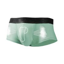 Cuecas Boxer Masculinas De Seda Gelada Com Abertura Escrotal Para Verão, Finas, Para Varizes