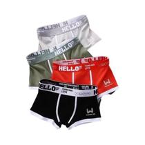 Cuecas Boxer Masculinas De Seda Gelada Para O Verão, Kit Com 4 Peças, Respiráveis, Lisas, Tamanhos