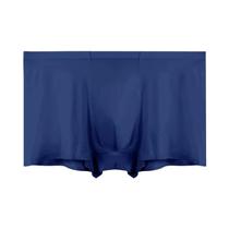 Cuecas Boxer Masculinas De Seda Gelada Sem Costura Antibacterianas Respiráveis Para Esportes De