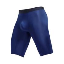 Cuecas Boxer Masculinas De Seda Gelada Tamanho Grande Transparentes Respiráveis Com Bolsa E Perna