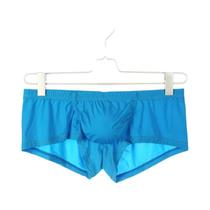 Cuecas Boxer Masculinas De Seda Gelada Ultrafinas De Secagem Rápida Respiráveis Cor Sólida
