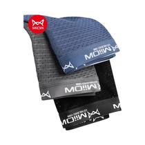 Cuecas Boxer Masculinas De Tamanho Grande Em Malha De Seda Gelada, 3 Peças, Antibacterianas, Sexy,