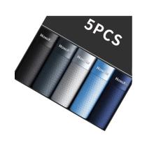Cuecas Boxer Masculinas De Verão Em Seda Gelada Fina, Respiráveis, Toque Macio, Design 3D Com Bolsa