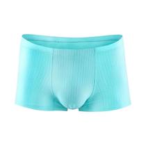 Cuecas Boxer Masculinas De Verão Finas E Respiráveis De Seda Gelada Sem Costura Para Jovens - Roupa
