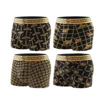 Cuecas Boxer Masculinas Estampadas E Respiráveis - Pacote Com 4 - Estilo Moderno E Marcante