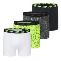 Cuecas boxer masculinas New Balance 3.5 Performance, pacote com 4 Cuecas boxer masculinas New Balance 3.5 Performance, pacote com 4