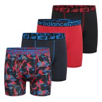 Cuecas boxer masculinas New Balance 3.5 Performance, pacote com 4