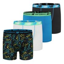 Cuecas boxer masculinas New Balance 3.5 Performance, pacote com 4
