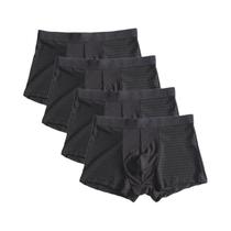 Cuecas Boxer Masculinas plus Size 8XL Em Fibra De Bambu Respirável, Pacote Com 4 Peças