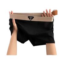 Cuecas Boxer Masculinas plus Size De Seda Gelada, Respiráveis, Ajuste Slim, Lingerie Sensual Com