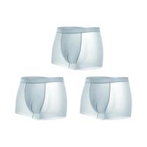 Cuecas Boxer Masculinas plus Size De Seda Gelada, Secagem Rápida, Roupa Íntima Esportiva, Conjunto