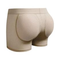 Cuecas Boxer Masculinas Sensuais Com Bojo Para Realce De Quadril E Bumbum, Elásticas, Estilo Calção