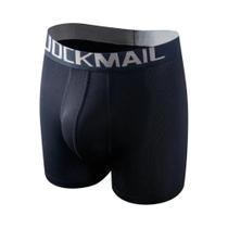 Cuecas Boxer Masculinas Sexy E Respiráveis Com Bolsa 3D E Painéis De Malha