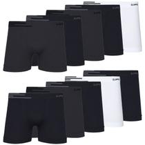 Cuecas Boxer Microfibra Lupo Kit Com 10 Sem Costura