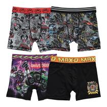 Cuecas boxer Monster Jam 4 unidades Athletic com Grave Digger Kids