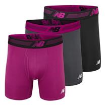 Cuecas boxer New Balance, pacote com 6, para homens, tamanho P