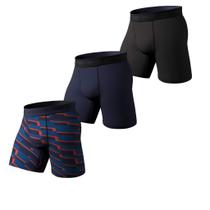 Cuecas boxer Pair of Thieves Super Fit, compridas e elásticas em 4 direções (pacote com 3)