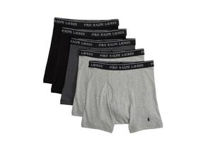 Cuecas boxer POLO RALPH LAUREN Classic Fit de algodão, pacote com 5 Cuecas boxer POLO RALPH LAUREN Classic Fit de algodão, pacote com 5