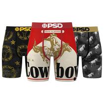 Cuecas boxer PSD High Noon para homens, pacote com 3, costura interna de 18 cm, M Cuecas boxer PSD High Noon para homens, pacote com 3, costura interna de 18 cm, M