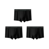 Cuecas Boxer Respiráveis E Macias Para Meninos Adolescentes, 3 Peças, Roupa Íntima Casual Em Cores