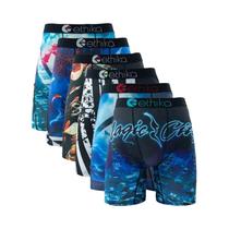 Cuecas Boxer Respiráveis Para Homens plus Size, 6 Peças, Estampadas, Roupa De Banho Sexy Para Homens