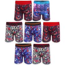 Cuecas boxer Spiderman Boys, pacote com 7 unidades, atléticas, tamanho 10