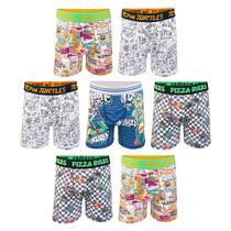 Cuecas boxer Teenage Mutant Ninja Turtles Mutant Mayhem, pacote com 7 unidades