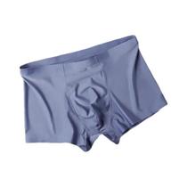 Cuecas Boxer Ultrafinas De Seda Gelada Sem Costura Para Homens, 2 Peças, Roupa Íntima Respirável