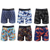 Cuecas boxer Warriors & Scholars WarriorFit, pacote com 6 para homens Cuecas boxer Warriors & Scholars WarriorFit, pacote com 6 para homens