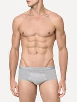 Cuecas Calvin Klein Brief Cotton Print Cinza Mescla Pack 2UN Cuecas Calvin Klein Brief Cotton Print Cinza Mescla Pack 2UN
