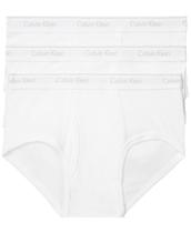 Cuecas Calvin Klein Cotton Classics para homens, pacote com 3 unidades, brancas