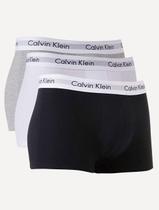 Cuecas Calvin Klein Underwear Plus Trunk Stretch Branca/ Preta/ Mescla Pack 3UN