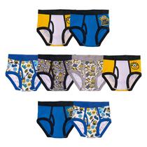 Cuecas de Algodão Minions para Meninos, Pacote com 7 Unidades