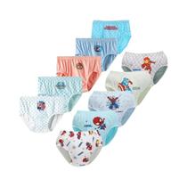 Cuecas De Algodão Puro Do Homem-Aranha Para Meninos, Pacote Com 510, Roupa Íntima Infantil